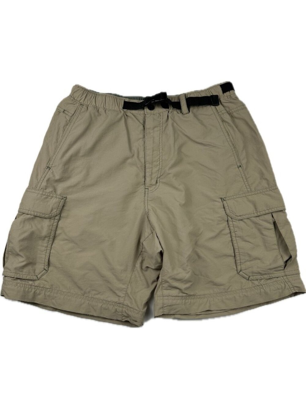 REI Sahara Cargo Khaki Shorts Hiking Nylon Belted Lightweight Outdoor Men’s M 30